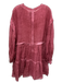 Sea New York Size Medium Faded Red Cotton Long puff sleeve Tie Dye Tiered Dress Faded Red / Medium