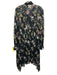 Walter Baker Size 12 Black, Pink, Green Long Sleeve Floral Pleated Dress Black, Pink, Green / 12