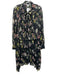 Walter Baker Size 12 Black, Pink, Green Long Sleeve Floral Pleated Dress Black, Pink, Green / 12