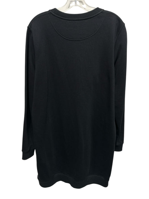 Kenzo Size Large Black, Yellow, Orange Cotton Long Sleeve Graphic Dress Black, Yellow, Orange / Large