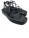 Loeffler Randall Shoe Size 11 Black Leather Upper Square Toe Strappy Sandals Black / 11