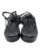 Loeffler Randall Shoe Size 11 Black Leather Upper Square Toe Strappy Sandals Black / 11