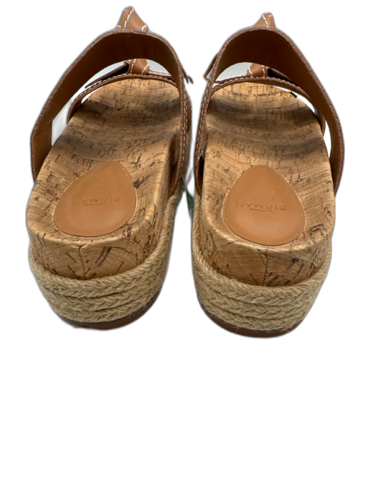 Alexandre Birman Shoe Size 41 Brown & Beige Leather & Cork Espadrille Sandals Brown & Beige / 41