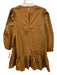 Cinq a Sept Size Large Cinnamon Polyester & Acetate Short Back Tiered Dress Cinnamon / Large