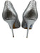 Christian Dior Shoe Size 41 Silver Embossed Leather Pointed Toe Stiletto Pumps Silver / 41