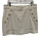 Veronica Beard Size 14 Cream White Cotton Blend Tweed Button Detail Mini Skirt Cream White / 14