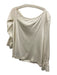 Ramy Brook Size L Cream White Triacetate Blend Drop Shoulder Long Sleeve Top Cream White / L