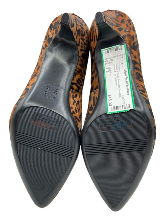 naturalizer Shoe Size 7.5 Brown & Black Pony Hair Leopard Pointed Toe Pumps Brown & Black / 7.5