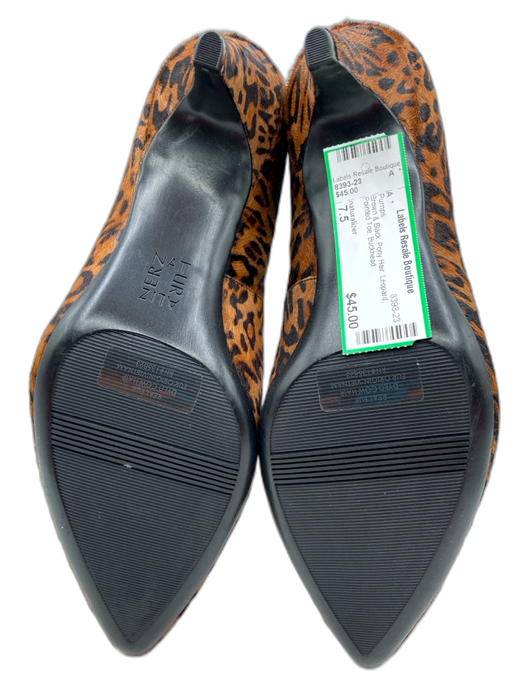 naturalizer Shoe Size 7.5 Brown & Black Pony Hair Leopard Pointed Toe Pumps Brown & Black / 7.5
