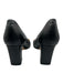 Marc Fisher Shoe Size 8 Black Leather Upper Pointed Toe Block Heel Pumps Black / 8