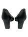 Marc Fisher Shoe Size 8 Black Leather Upper Pointed Toe Block Heel Pumps Black / 8