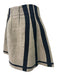 D&G Dolce & Gabbana Size 44 Beige & Black Paperbag Waist Burlap Above knee Skirt Beige & Black / 44