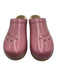 Verka Shoe Size 8.5 Pink & Beige Patent round toe Laser Cut Wooden Sole Clogs Pink & Beige / 8.5