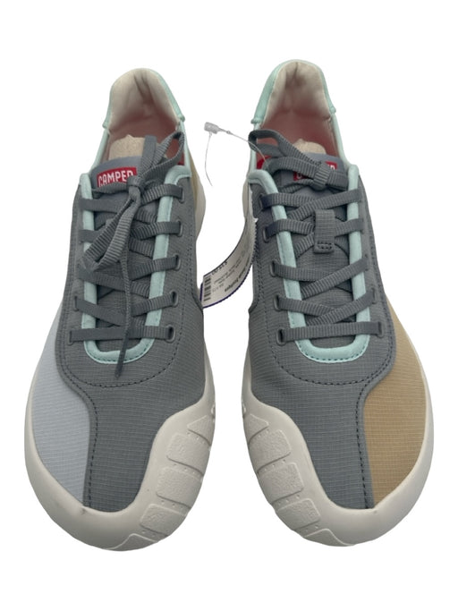 Camper Shoe Size 40 Seafoam & Gray Textile Rubber Sole lace up Low Top Sneakers Seafoam & Gray / 40