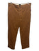 J Crew Size 30 Brown Cotton High Rise Straight Trouser Pants Brown / 30