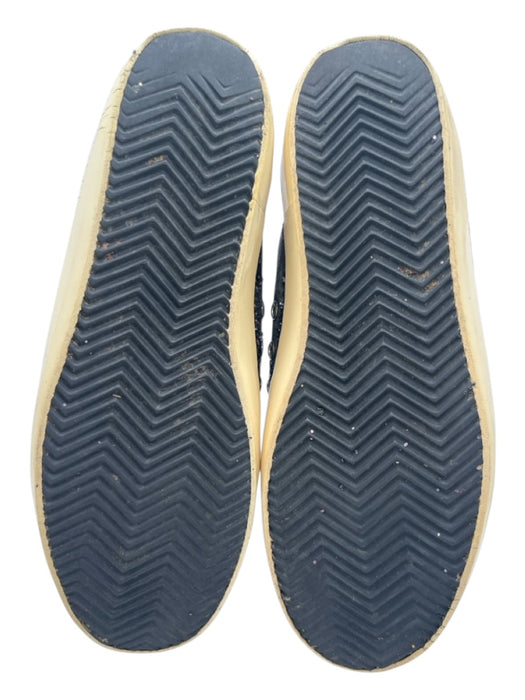 Golden Goose Shoe Size 40 Purple, Gray, White Low Top lace up Sparkle Sneakers Purple, Gray, White / 40