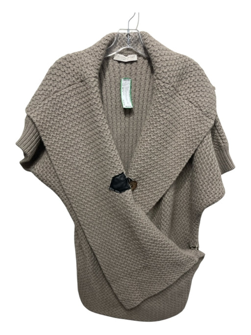 Stella McCartney Size 40 / s Oatmeal Beige Wool & Angora Toggle Wrap Sweater Oatmeal Beige / 40 / s
