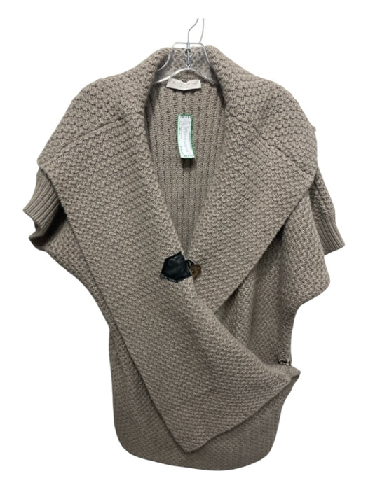 Stella McCartney Size 40 / s Oatmeal Beige Wool & Angora Toggle Wrap Sweater Oatmeal Beige / 40 / s