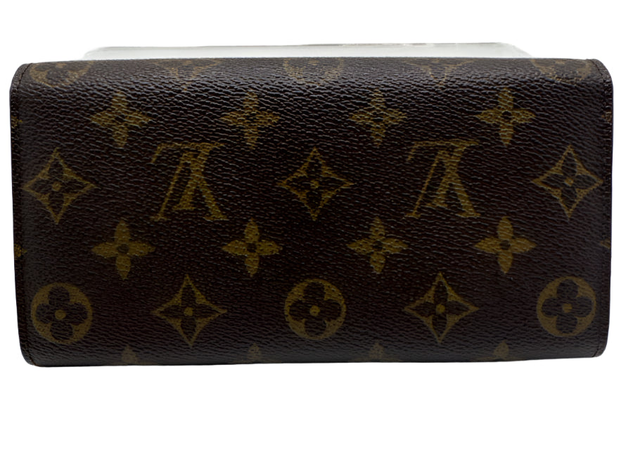 Louis Vuitton Brown Print Coated Canvas Monogram Snap Continental Wallets