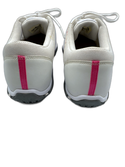 Nike Shoe Size 10 White & Pink Leather Upper Stripe Detail Golf Low Top Sneakers White & Pink / 10