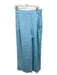 Madewell Size 8 Light Blue & Beige Linen Elastic Waist High Rise Pockets Pants Light Blue & Beige / 8