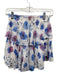 Loveshackfancy Size XS White, Blue, Multi Viscose & Polyester Tiered Skirt White, Blue, Multi / XS