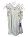 Ulla Johnson Size 8 White Cotton embroidered floral Ruffle Neckline Top White / 8