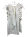 Ulla Johnson Size 8 White Cotton embroidered floral Ruffle Neckline Top White / 8