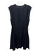 Jason Wu Size 10 Black Silk Ruffle Detail Sleeveless Drawstring Waist Dress Black / 10