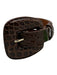 Veronica Beard Brown Leather Crocodile Belts Brown / L