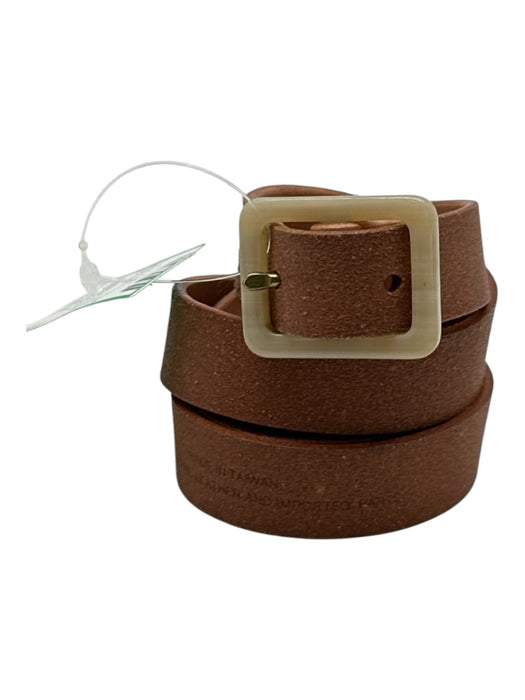 Madewell Beige Leather Acetate Thin Belts Beige / M
