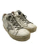 Golden Goose Shoe Size 37 White, Silver, Blue Leather Sparkle detail Sneakers White, Silver, Blue / 37