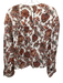 Ulla Johnson Size 10 Orange, Yellow, Blue Wool Blend Long Sleeve Floral Top Orange, Yellow, Blue / 10