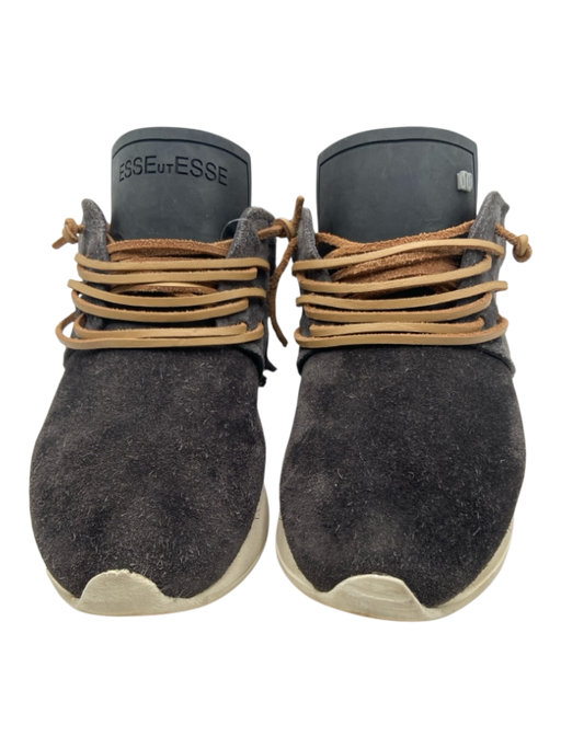 Esse Ut Esse Shoe Size 37 Faded Black Leather Upper Lace Up Fringe Sneakers Faded Black / 37