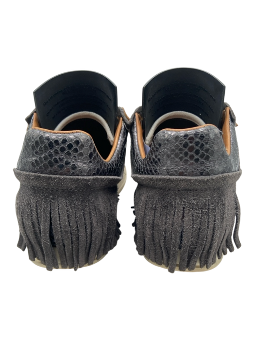 Esse Ut Esse Shoe Size 37 Faded Black Leather Upper Lace Up Fringe Sneakers Faded Black / 37