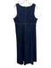 Rails Size L Med Dark Wash Cotton Denim Sleeveless Contrast Stitch Maxi Dress Med Dark Wash / L