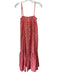 J. Crew Size M Orange, Yellow & White Cotton Spaghetti Strap Floral Maxi Dress Orange, Yellow & White / M