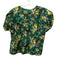 Ulla Johnson Size 10 Green, Yellow & Multicolor Cotton Short Balloon Sleeve Top Green, Yellow & Multicolor / 10