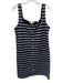 Veronica Beard Size M Navy & white Polyester Blend Sleeveless Above Knee Dress Navy & white / M