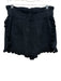 Sea New York Size 8 Black Wash Cotton Paperbag Waist scallop trim Pockets Shorts Black Wash / 8