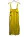 L'agence Size 8 Yellow Linen & Rayon Sleeveless Maxi shoulder straps Dress Yellow / 8