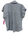 Veronica Beard Size M Blue & White Cotton Cap Sleeve Striped 1/2 Button Top Blue & White / M