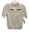 Marine Layer Size XS White Cotton Button Up Knit Short Sleeve Collar Top White / XS