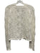 Vince Size L White Cotton Blend Long Sleeve Knit Button Up Cardigan White / L