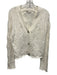 Vince Size L White Cotton Blend Long Sleeve Knit Button Up Cardigan White / L