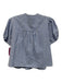 Rachel Comey Size 10 Blue & White Cotton Short Sleeve Gingham Button Up Top Blue & White / 10