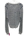 Veronica Beard Size L Navy & white Cotton Blend Long Sleeve Striped Cardigan Navy & white / L