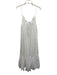 J. Crew Size M/L White Cotton Sleeveless flounce Ribbed Midi Dress White / M/L
