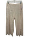 Vince Size 6 Cream White Linen & Rayon Trouser Wide Leg Back Zip Pants Cream White / 6