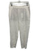 Vince Size M White Linen & Rayon Trouser Straight Elastic Band Pants White / M
